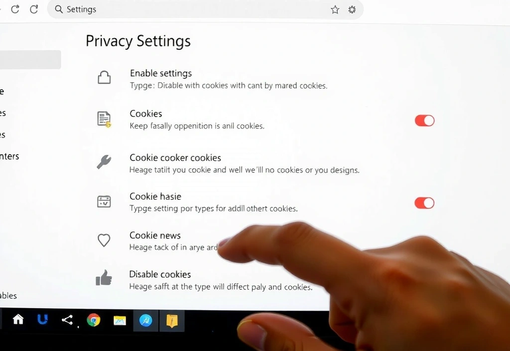 Osoba spravující nastavení souborů cookie v prohlížeči
