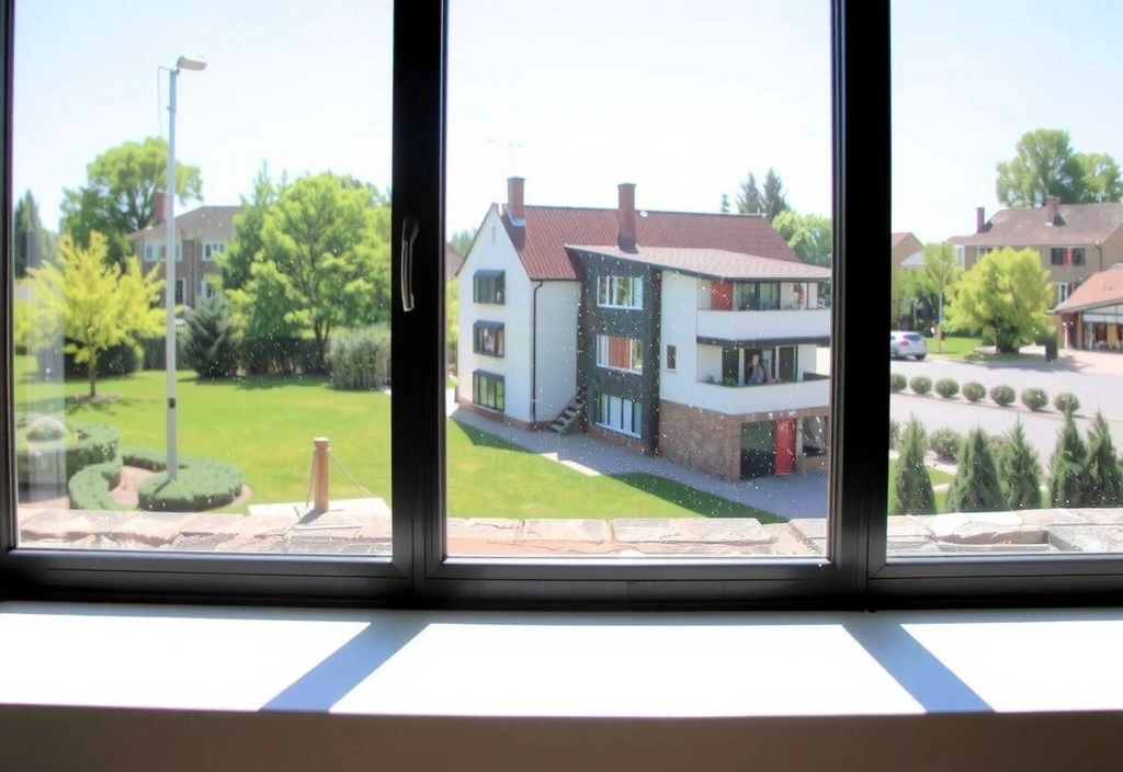 Jiskřivě čisté okno s výhledem