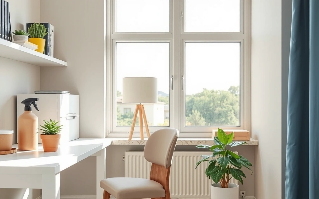 Moderní čistý interiér domova nebo kanceláře