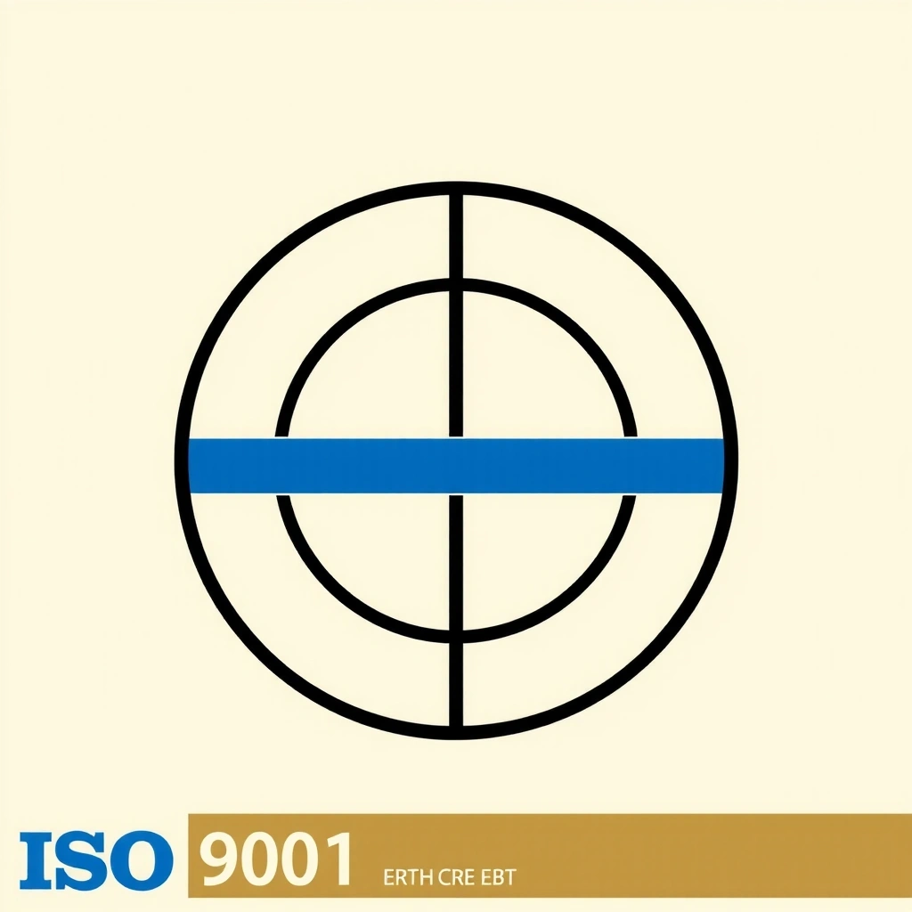 Ikona certifikátu ISO 9001 s logem kvality.