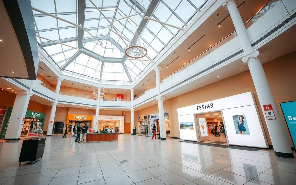 Interiér moderního nákupního centra