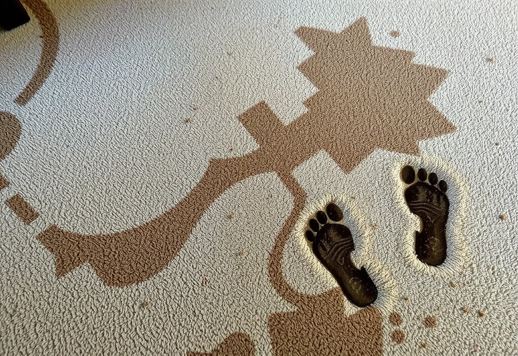 Koberec před čištěním